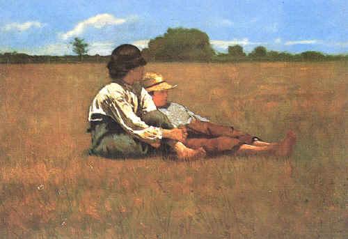 Winslow Homer Boys in a Pasture oil painting image